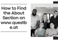 How to Find the About Section on www.questbe.at